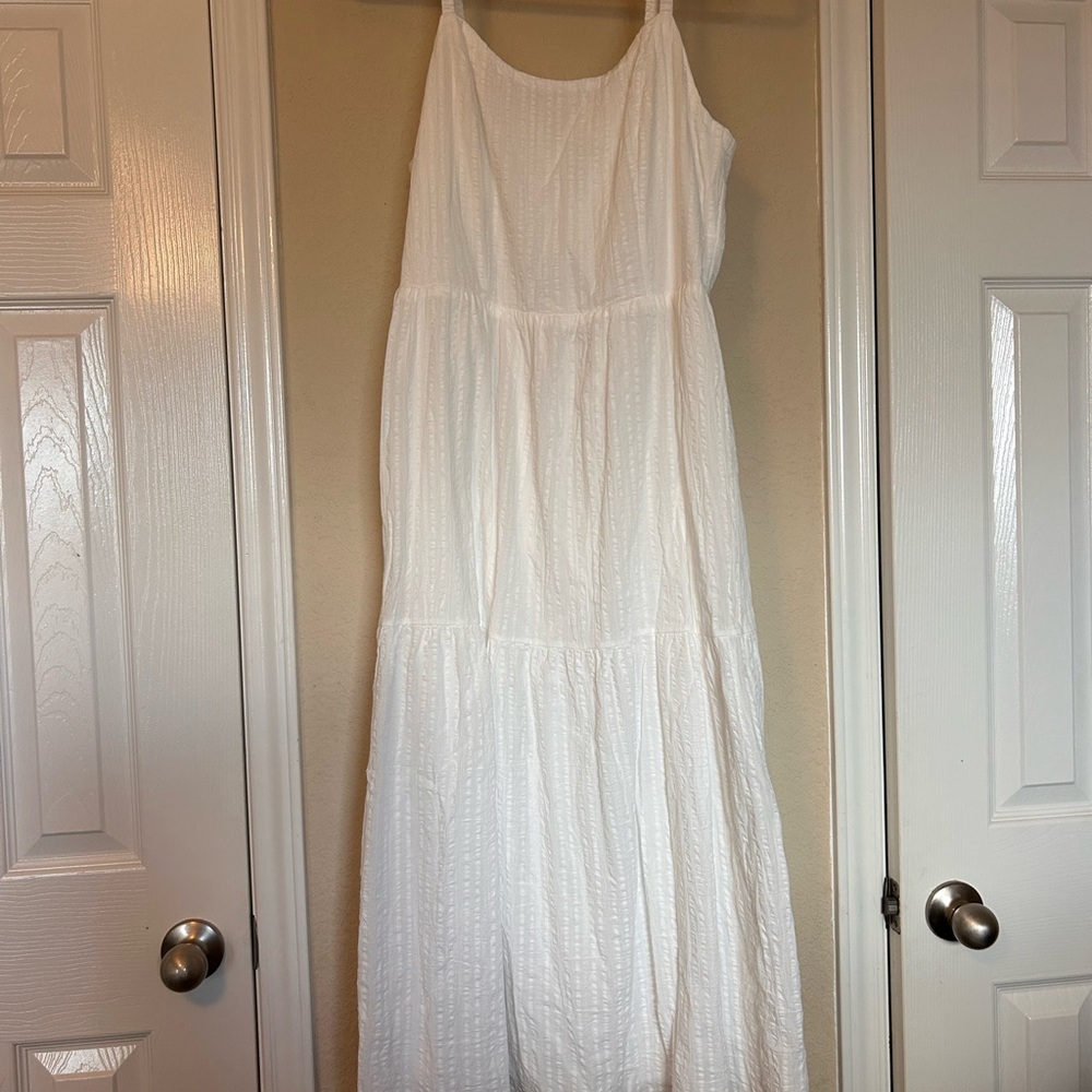 Lucky Brand White Maxi/Midi Dress